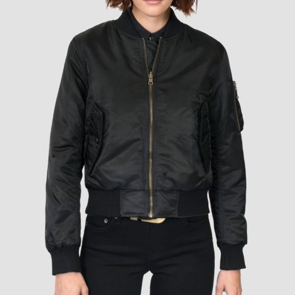 Levi's Black Bomber Jacket (Size L) - Picture 1 of 9